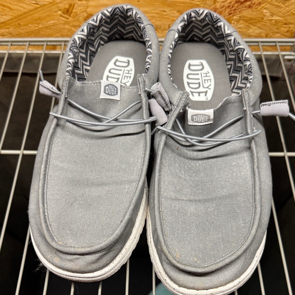 Hey Dude Light Gray Slip-On Shoes